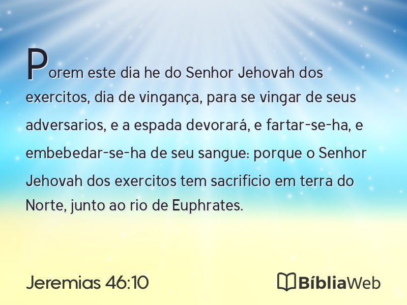 Jeremias 46:10 em imagem para compartilhar