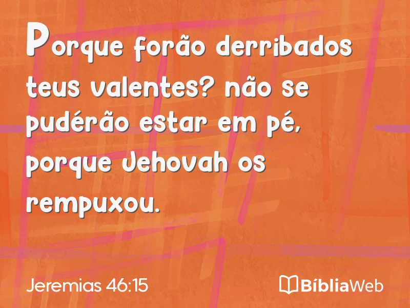 Jeremias 46:15 em imagem para compartilhar