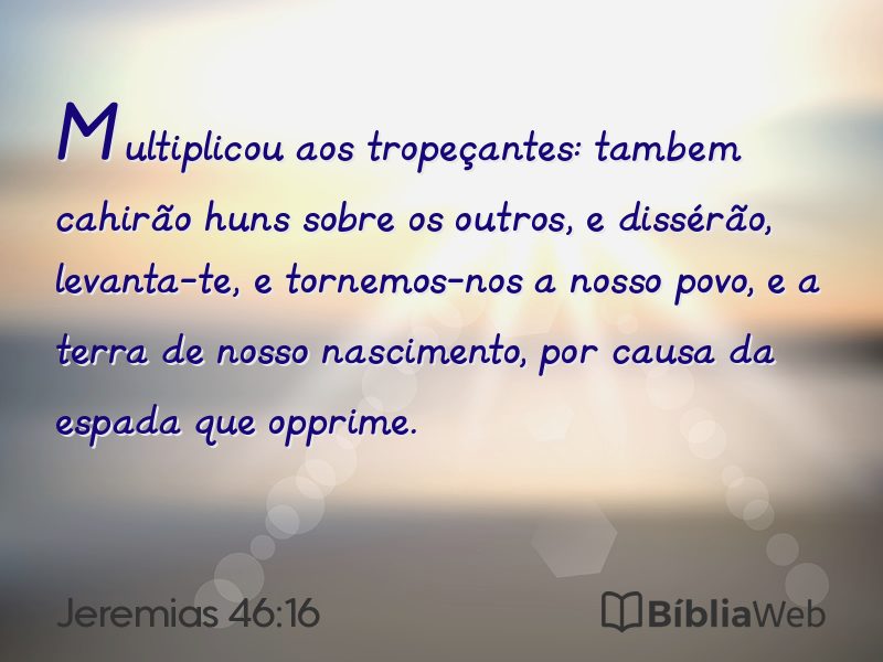 Jeremias 46:16 em imagem para compartilhar
