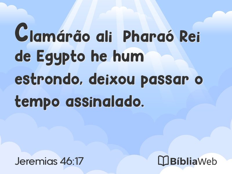 Jeremias 46:17 em imagem para compartilhar