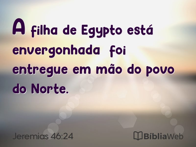 Jeremias 46:24 em imagem para compartilhar