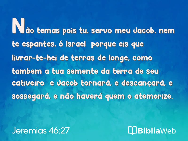 Jeremias 46:27 em imagem para compartilhar