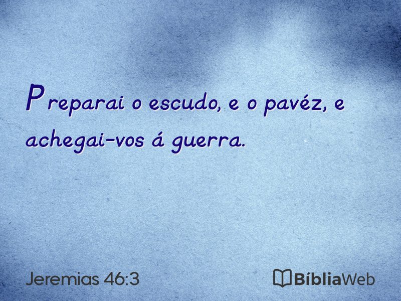 Jeremias 46:3 em imagem para compartilhar
