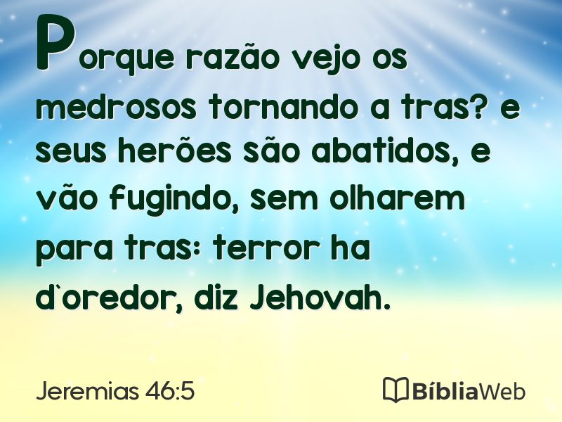 Jeremias 46:5 em imagem para compartilhar