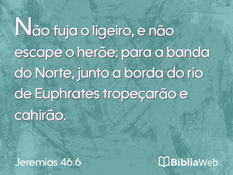 Jeremias 46:6 em imagem para compartilhar
