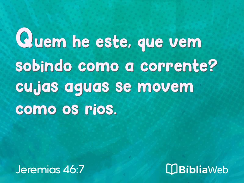 Jeremias 46:7 em imagem para compartilhar