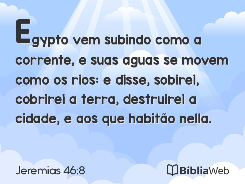 Jeremias 46:8 em imagem para compartilhar