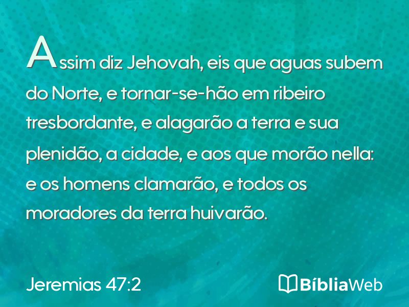 Jeremias 47:2 em imagem para compartilhar