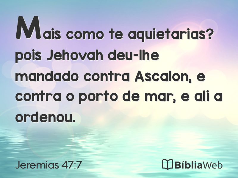 Jeremias 47:7 em imagem para compartilhar
