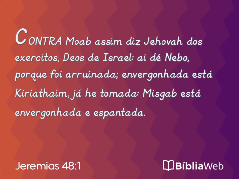 Jeremias 48:1 em imagem para compartilhar