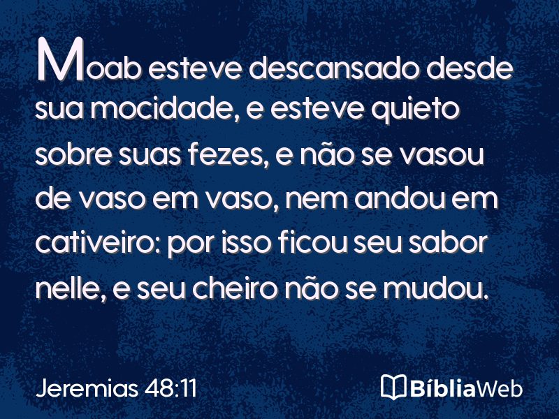 Jeremias 48:11 em imagem para compartilhar