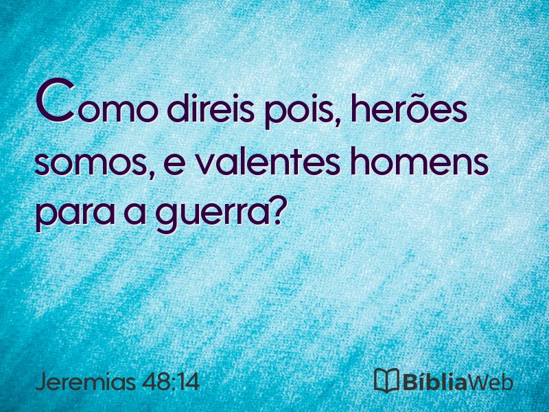 Jeremias 48:14 em imagem para compartilhar