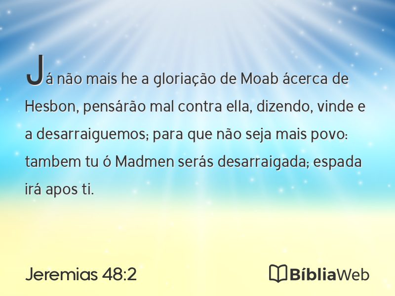 Jeremias 48:2 em imagem para compartilhar