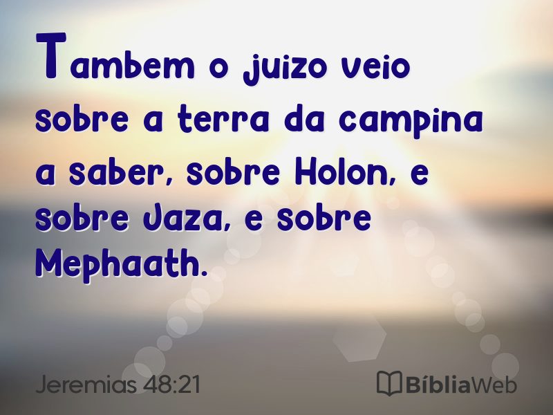 Jeremias 48:21 em imagem para compartilhar