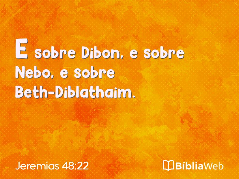 Jeremias 48:22 em imagem para compartilhar