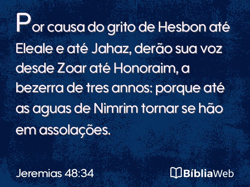 Jeremias 48:34 em imagem para compartilhar