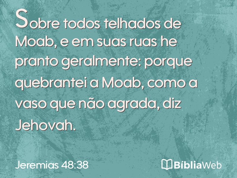 Jeremias 48:38 em imagem para compartilhar