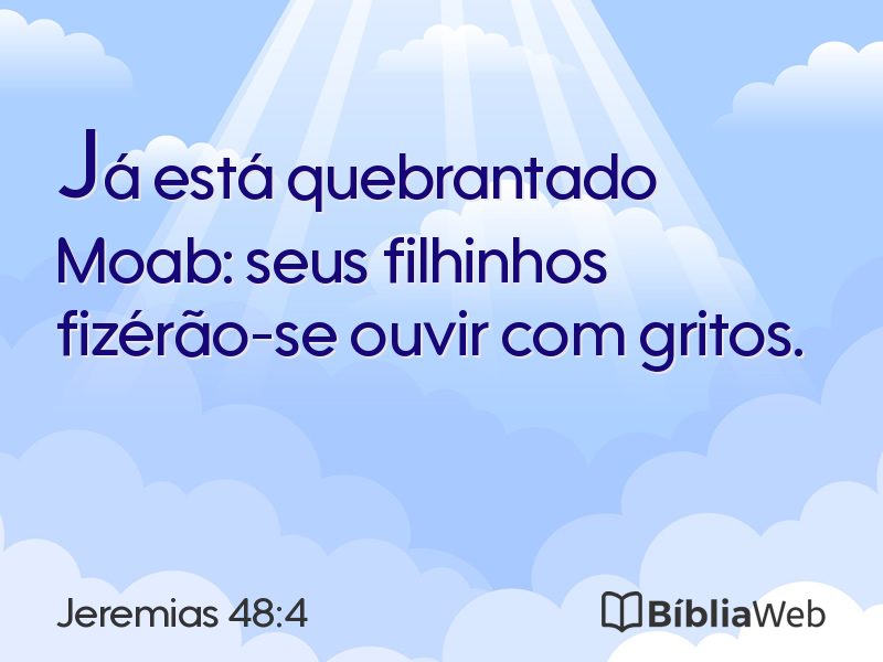 Jeremias 48:4 em imagem para compartilhar