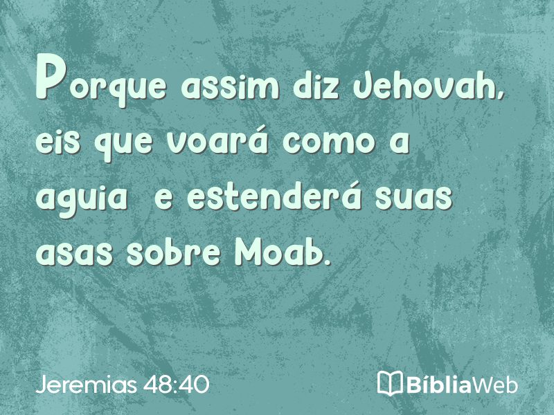 Jeremias 48:40 em imagem para compartilhar