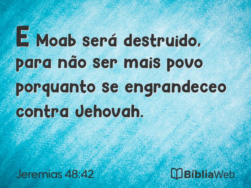 Jeremias 48:42 em imagem para compartilhar