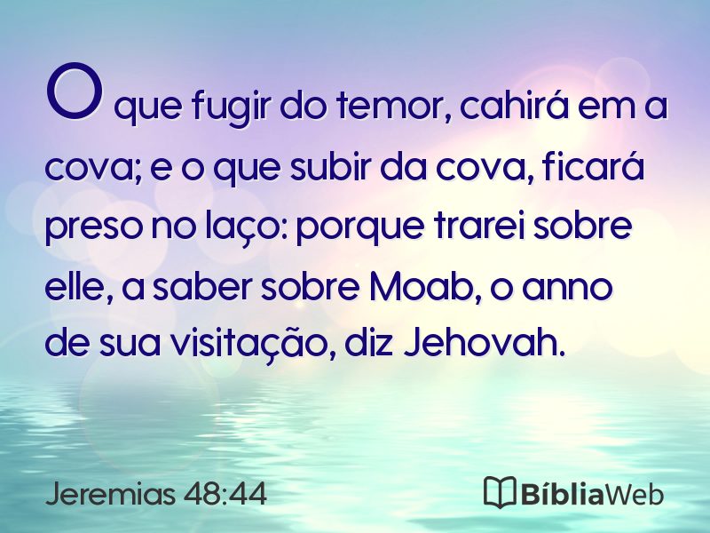 Jeremias 48:44 em imagem para compartilhar