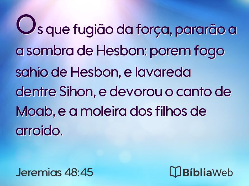 Jeremias 48:45 em imagem para compartilhar