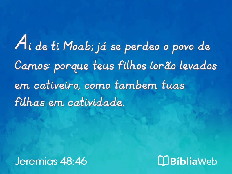 Jeremias 48:46 em imagem para compartilhar
