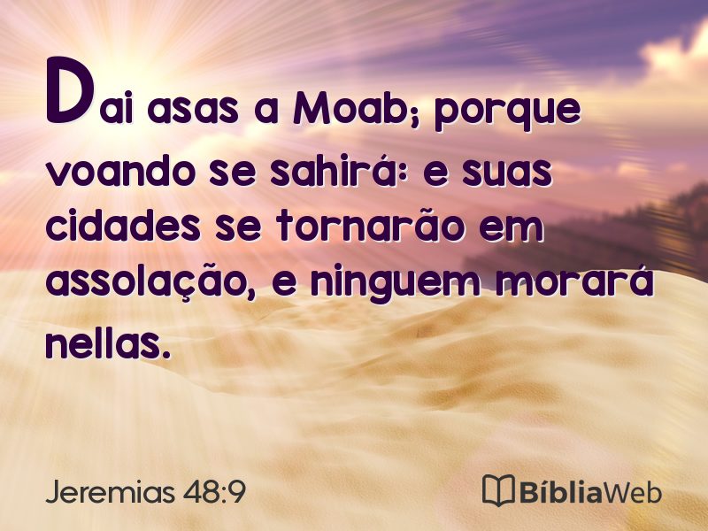 Jeremias 48:9 em imagem para compartilhar