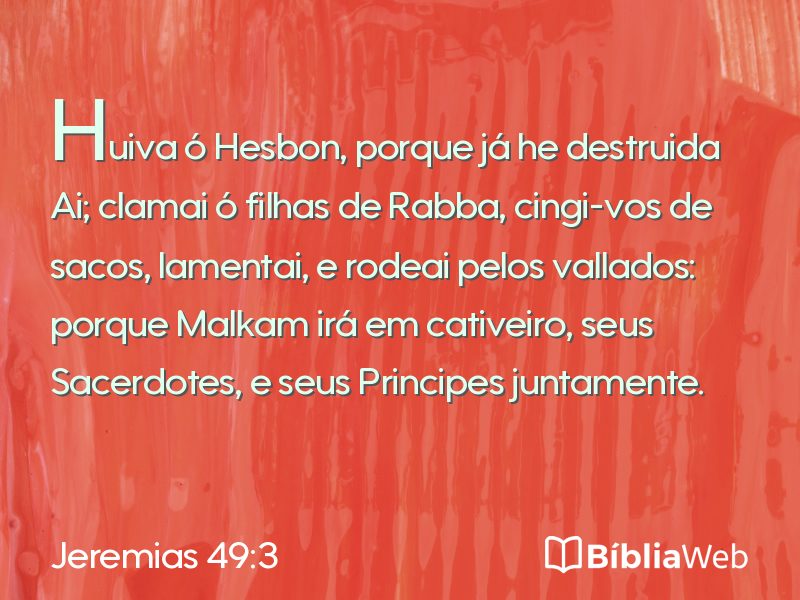 Jeremias 49:3 em imagem para compartilhar