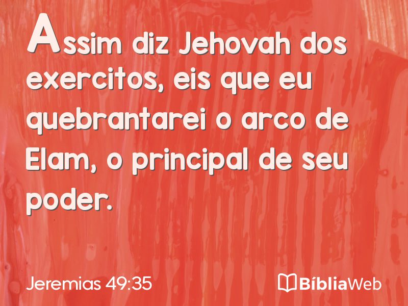 Jeremias 49:35 em imagem para compartilhar