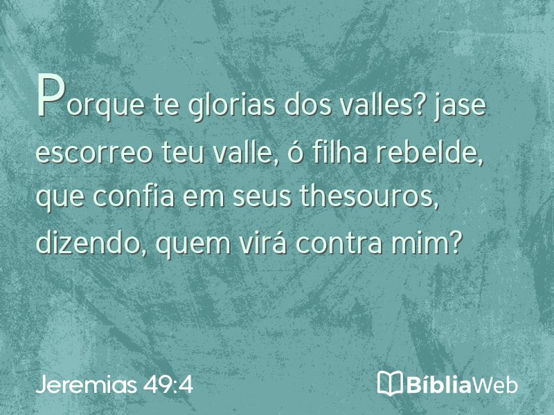 Jeremias 49:4 em imagem para compartilhar