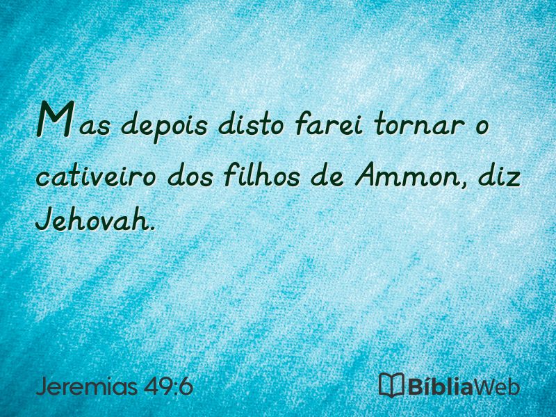 Jeremias 49:6 em imagem para compartilhar