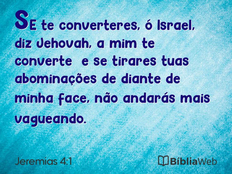 Jeremias 4:1 em imagem para compartilhar