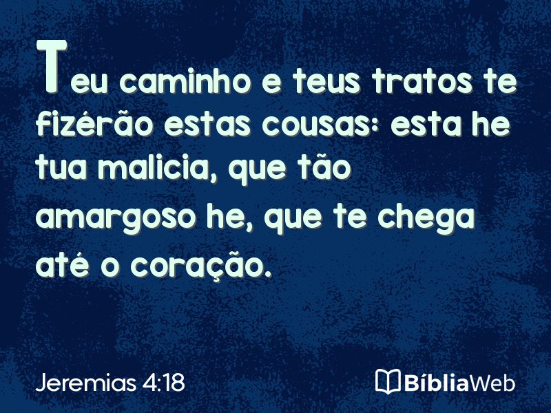 Jeremias 4:18 em imagem para compartilhar