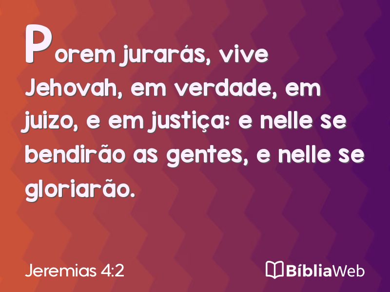 Jeremias 4:2 em imagem para compartilhar