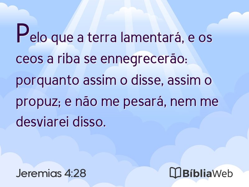 Jeremias 4:28 em imagem para compartilhar