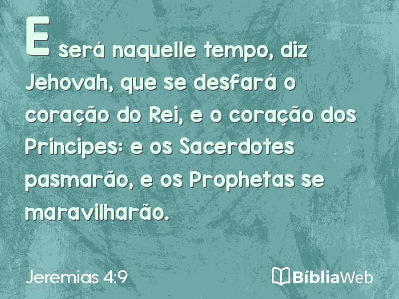 Jeremias 4:9 em imagem para compartilhar