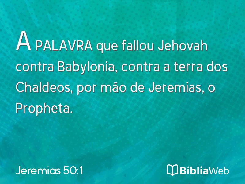 Jeremias 50:1 em imagem para compartilhar