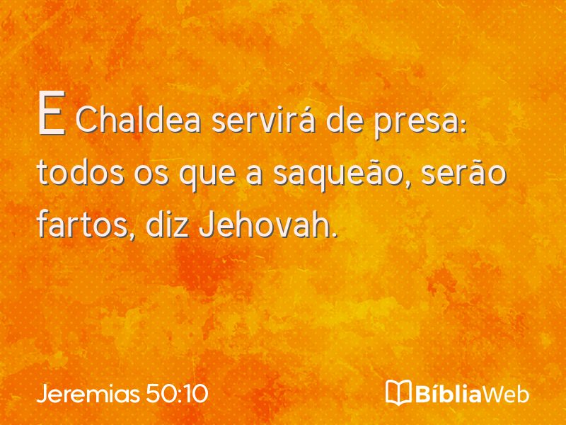 Jeremias 50:10 em imagem para compartilhar