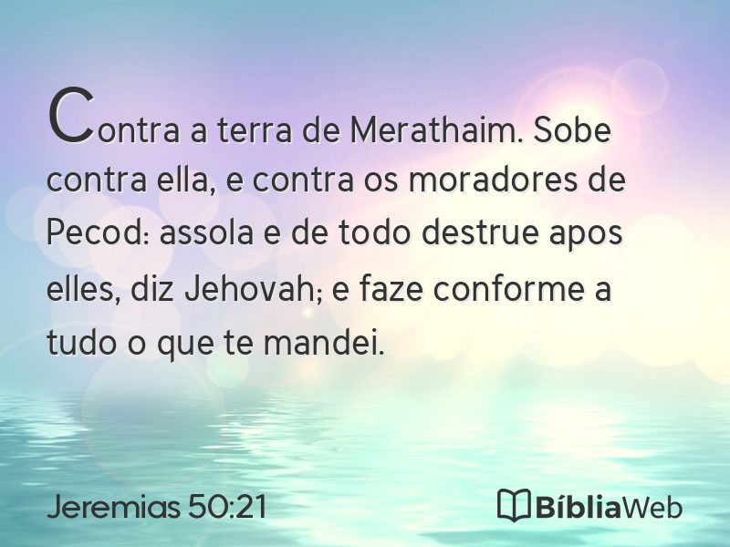 Jeremias 50:21 em imagem para compartilhar