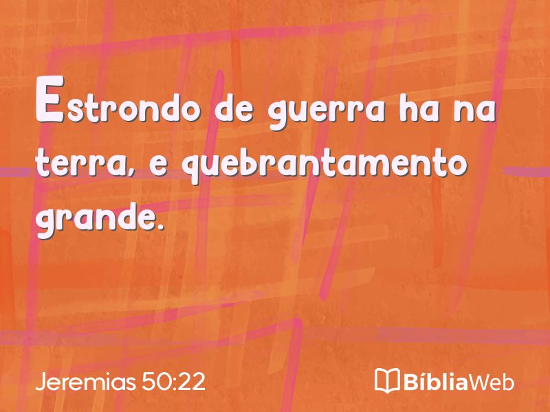 Jeremias 50:22 em imagem para compartilhar