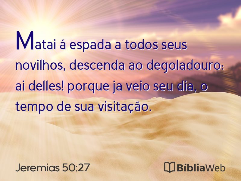 Jeremias 50:27 em imagem para compartilhar
