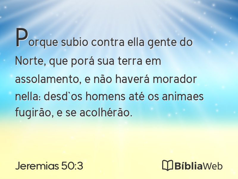 Jeremias 50:3 em imagem para compartilhar