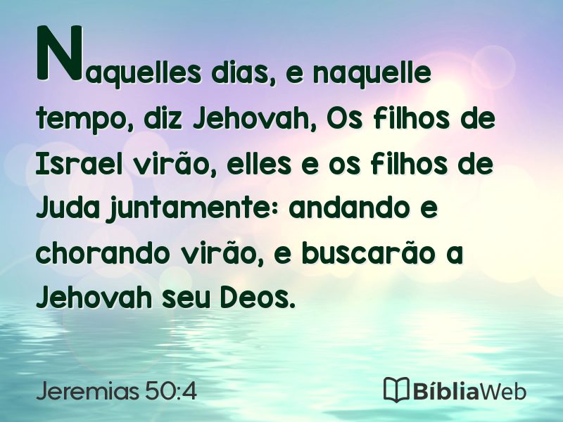 Jeremias 50:4 em imagem para compartilhar