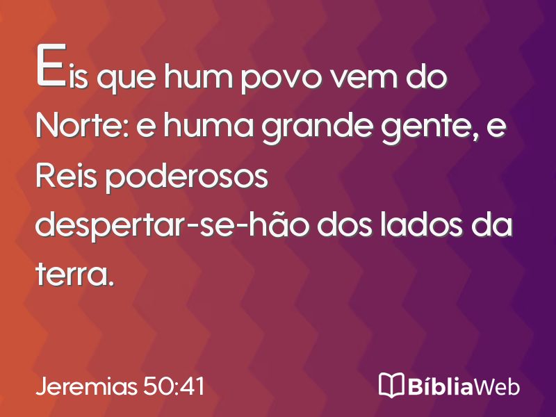 Jeremias 50:41 em imagem para compartilhar