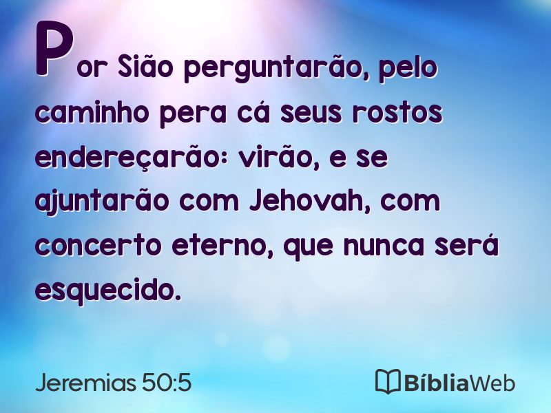 Jeremias 50:5 em imagem para compartilhar