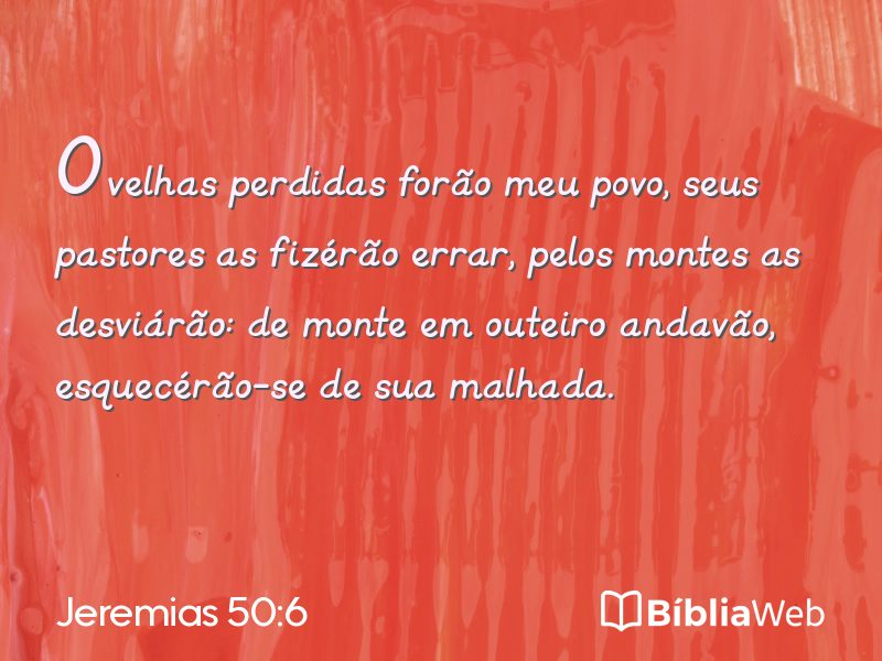 Jeremias 50:6 em imagem para compartilhar