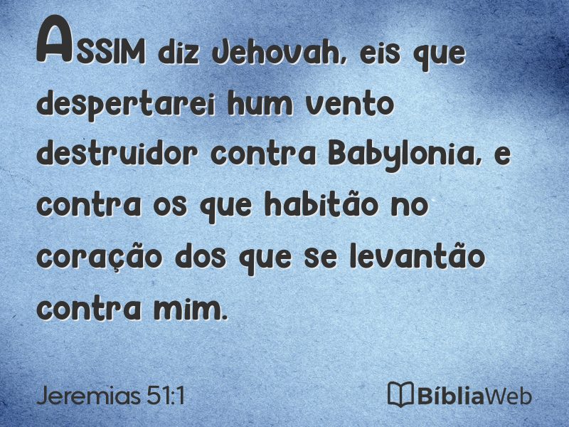 Jeremias 51:1 em imagem para compartilhar