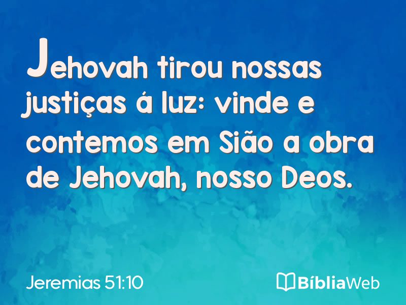 Jeremias 51:10 em imagem para compartilhar