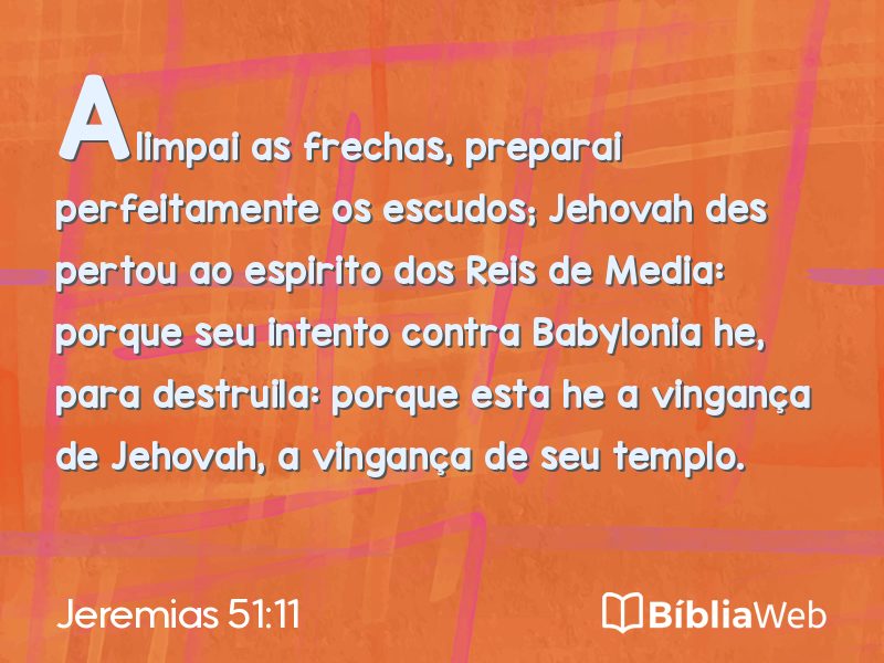 Jeremias 51:11 em imagem para compartilhar